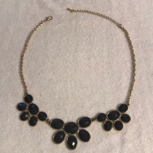 Black statement necklace